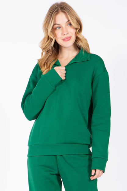 KATIE FLEECE SET | GREEN