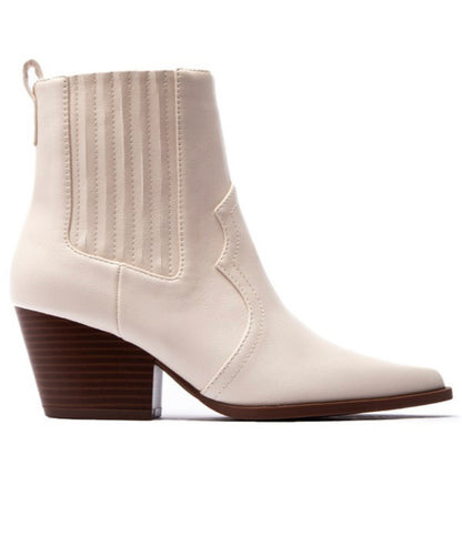 Paneled Western Ankle Boots